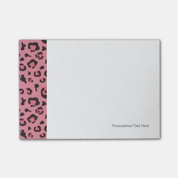 Illustration Of Leopard Pink Animal Post-it Notes by trendzilla at Zazzle