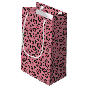 Illustration of Leopard Pink Animal Small Gift Bag