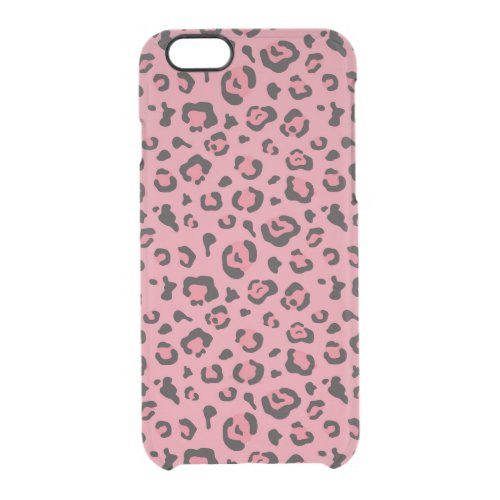 Illustration of Leopard Pink Animal Clear iPhone 66S Case