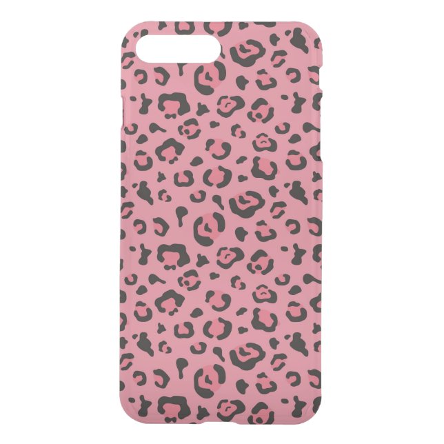 Illustration of Leopard Pink Animal Uncommon iPhone Case (Back)