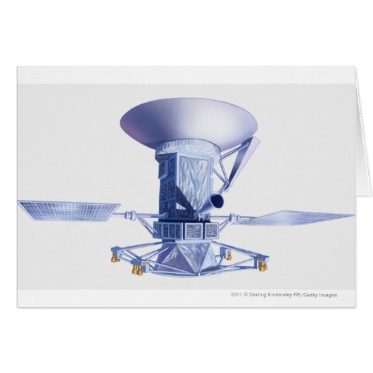Illustration of Magellan spacecraft Cards (Front Horizontal)