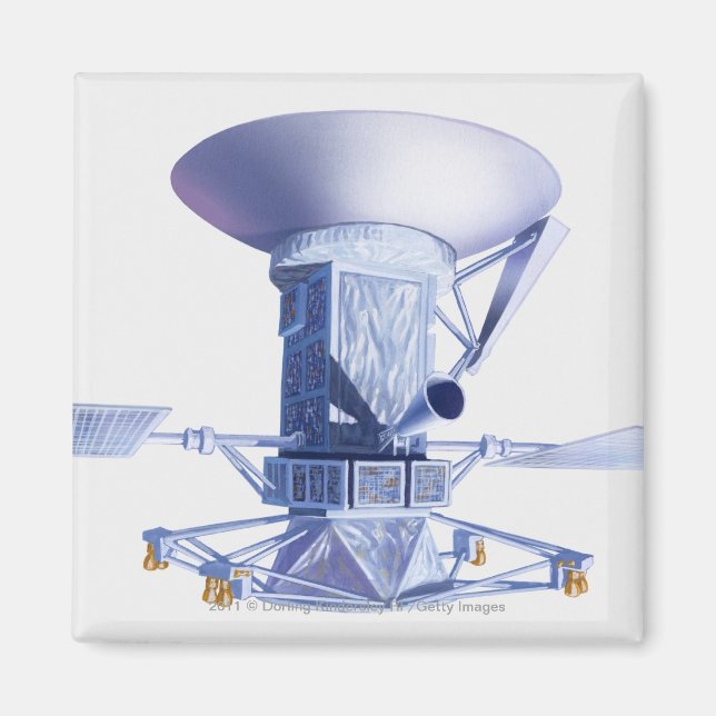 Illustration of Magellan spacecraft Magnet (Front)