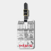 Notre Dame Luggage Tag 