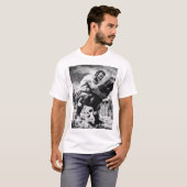 Illustration of Oldtime Strongman Lifting a Log T-Shirt (Front Full)
