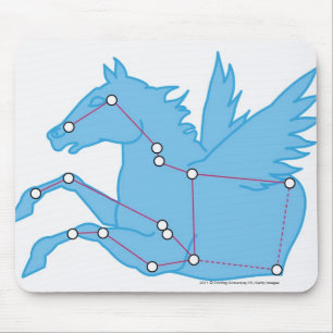 Illustration of Pegasus constellation Mouse Pad
