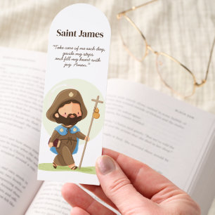 Illustration of Saint James Pilgrim Bookmark