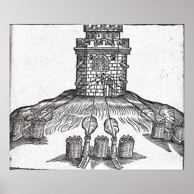 Illustration of siege warfare poster (Front)