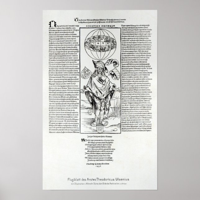 Illustration of Syphilis, 1496 Poster (Front)