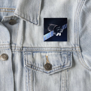 Illustration Of The Dragon Xl Spacecraft. Button