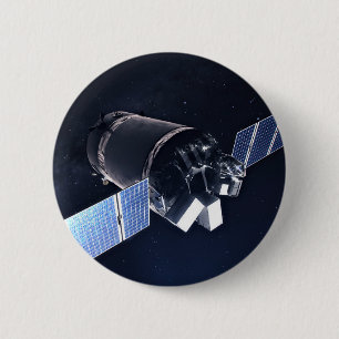 Illustration Of The Dragon Xl Spacecraft. Button
