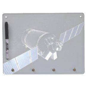 Illustration Of The Dragon Xl Spacecraft. Dry Erase Board With Keychain Holder