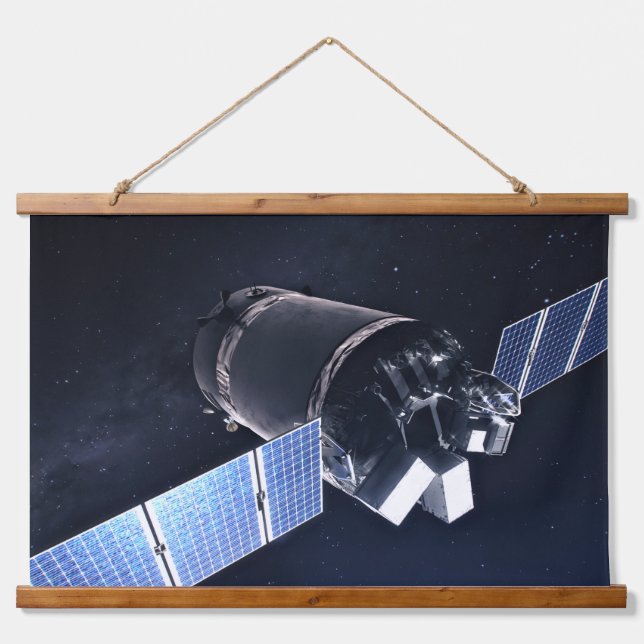 Illustration Of The Dragon Xl Spacecraft. Hanging Tapestry (Front)