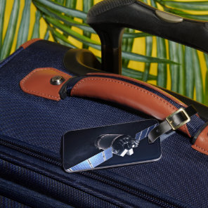 Illustration Of The Dragon Xl Spacecraft. Luggage Tag