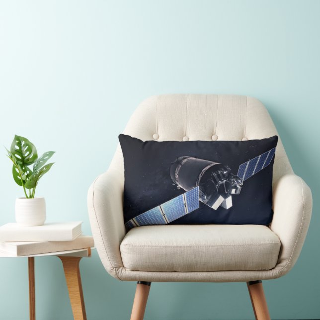 Illustration Of The Dragon Xl Spacecraft. Lumbar Pillow (Chair)
