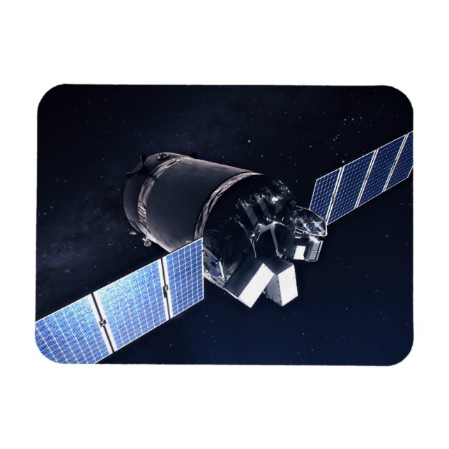Illustration Of The Dragon Xl Spacecraft. Magnet (Horizontal)
