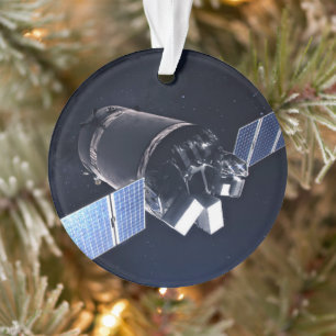 Illustration Of The Dragon Xl Spacecraft. Ornament