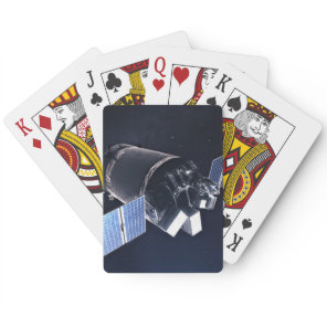 Illustration Of The Dragon Xl Spacecraft. Poker Cards