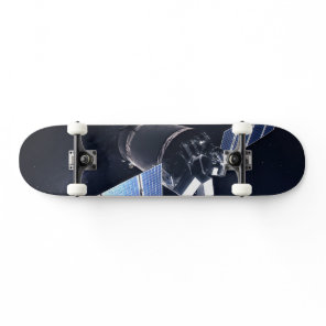 Illustration Of The Dragon Xl Spacecraft. Skateboard