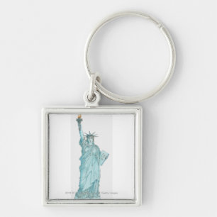 Illustration of the Statue of Liberty Keychain