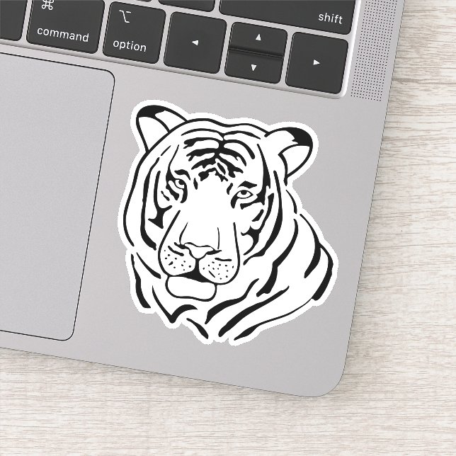 Illustration of the Tiger Sticker (Detail)