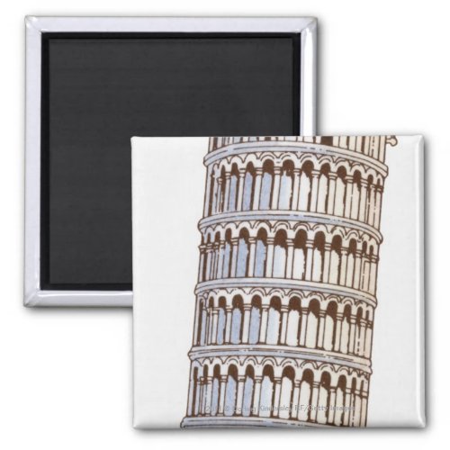 Illustration of the Tower of Pisa Magnet