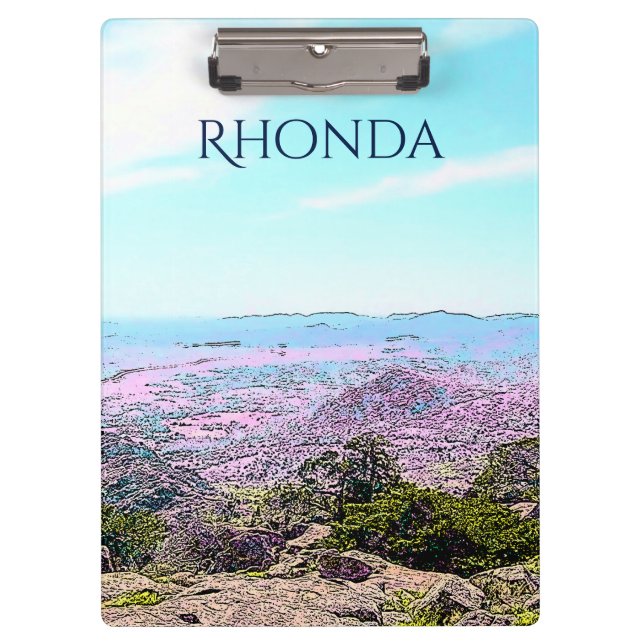 Illustration of the Wichita Mountains Clipboard (Front)