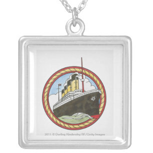 Illustration of Titanic Silver Plated Necklace