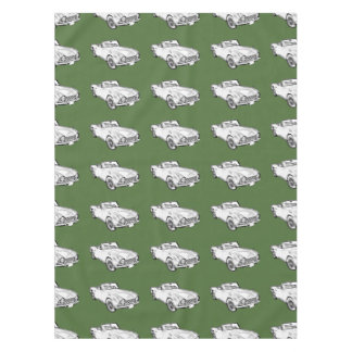 Illustration Of Triumph Tr4 Sports Car Tablecloth
