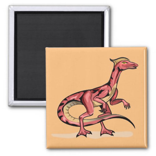 Illustration Of Velociraptor Magnet