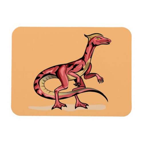 Illustration Of Velociraptor Magnet