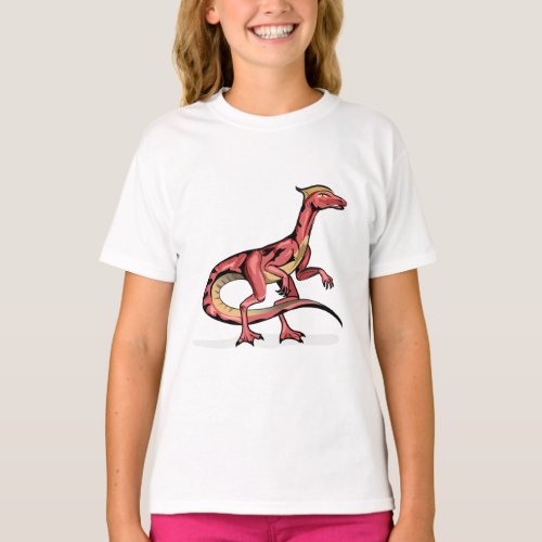 Illustration Of Velociraptor T_Shirt