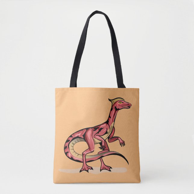 Illustration Of Velociraptor. Tote Bag (Front)