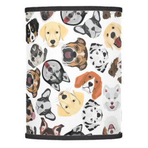 Illustration Pattern Dogs Lamp Shade
