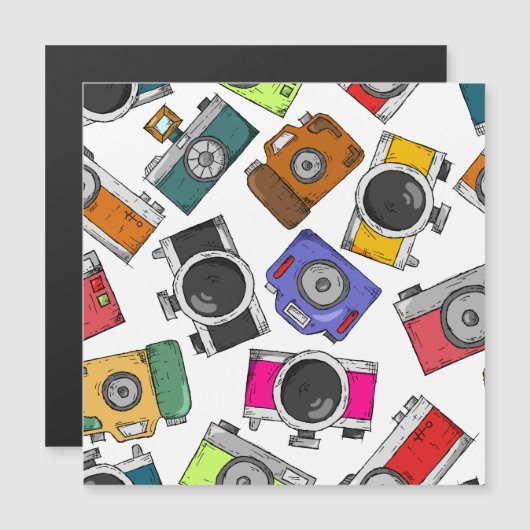 Illustration pattern photography camera (Front/Back)
