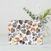 Illustration Pattern sweet Domestic Dogs (Standing Front)
