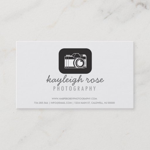 Customizable Illustration Photography Business Card