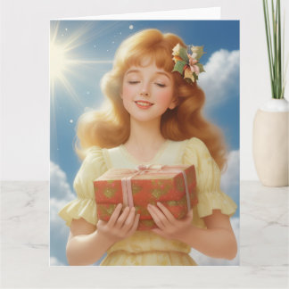 Illustration rétro de Noël Card