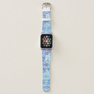 Illustration seamless boho geometric pattern isola apple watch band