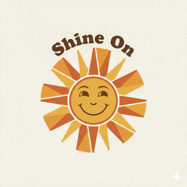 Illustration Throw Pillow –“Shine On” Motivational (Creator Uploaded)