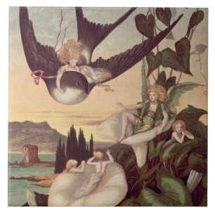 Illustration to 'Thumbkinetta', by Hans Christian Tile