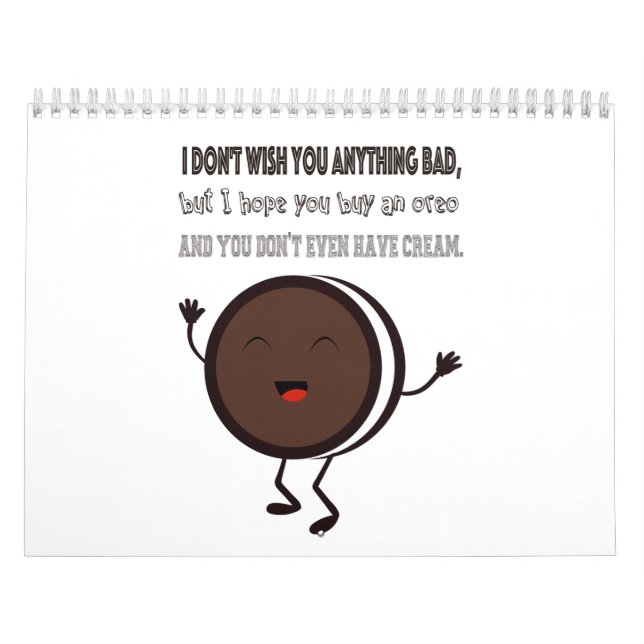 Illustration with a quote about Oreo Calendar (Cover)