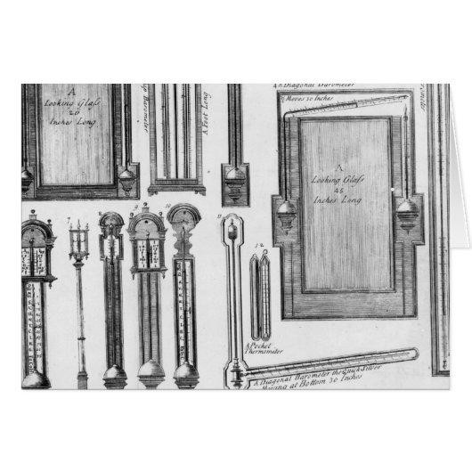 Illustrations of barometers and looking cards (Front Horizontal)