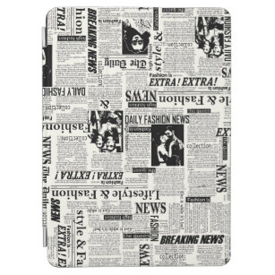 Illustrations of newspapers front page art work wa iPad air cover