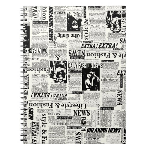 Illustrations of newspapers front page art work wa notebook