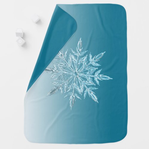 illustrations snowflake ice crystal winter snow baby blanket