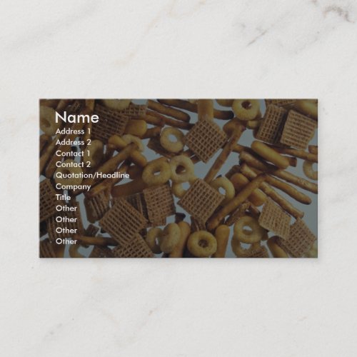 Illustrative Bits and bites Business Card Template