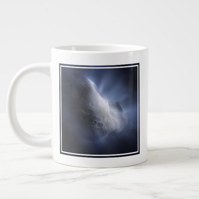 Illustrative Close-Up The Comet Tempel. Giant Coffee Mug (Left)