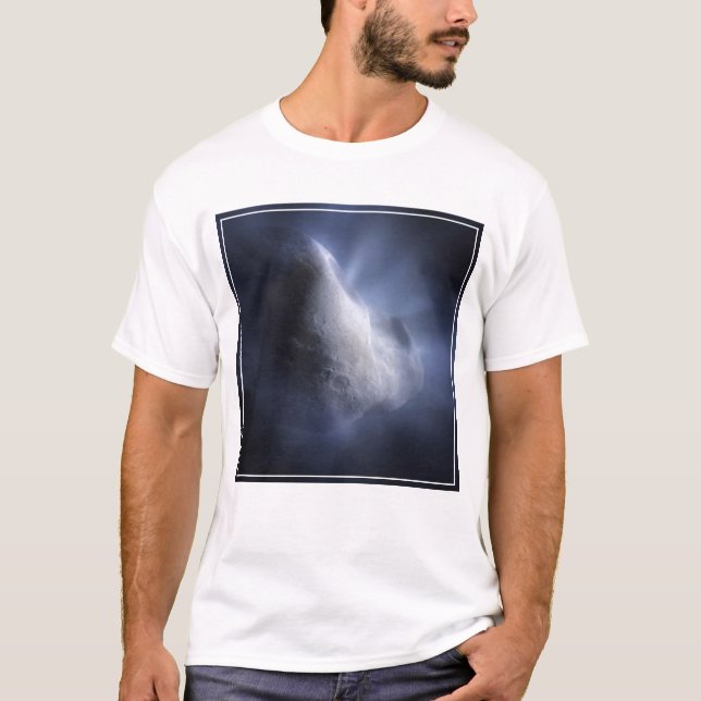 Illustrative Close-Up The Comet Tempel. T-Shirt (Front)