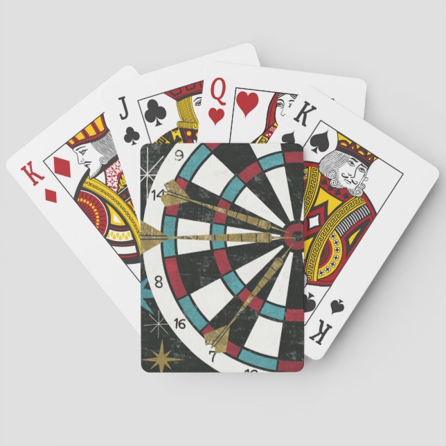 Illustrative Dart Board Poker Cards (Back)