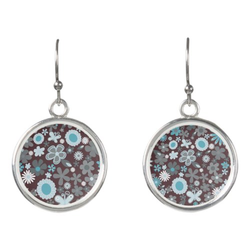 Illustrative Flowers Earrings